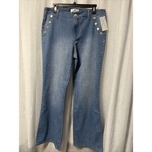 1822 Denim Vintage Denim High Rise Sailor Lizzy Jeans Size 14